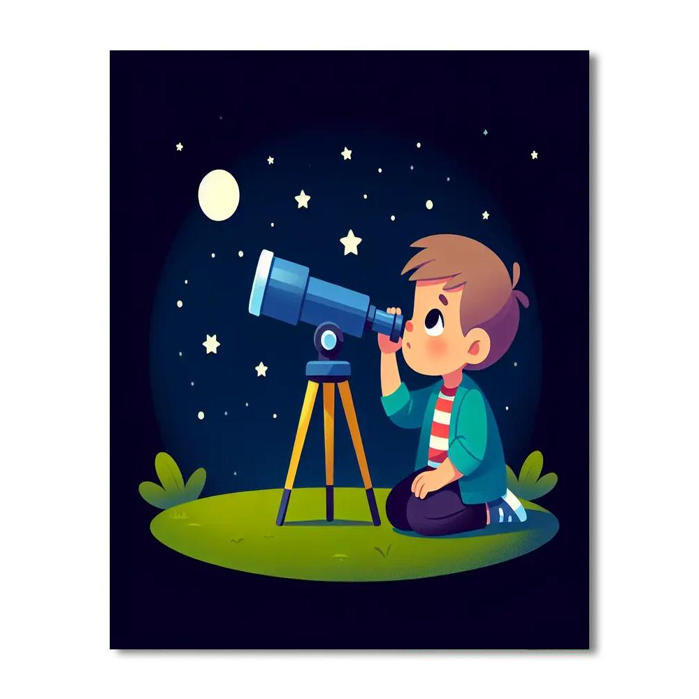 Star Gazer's Night Numbered Painting Kits