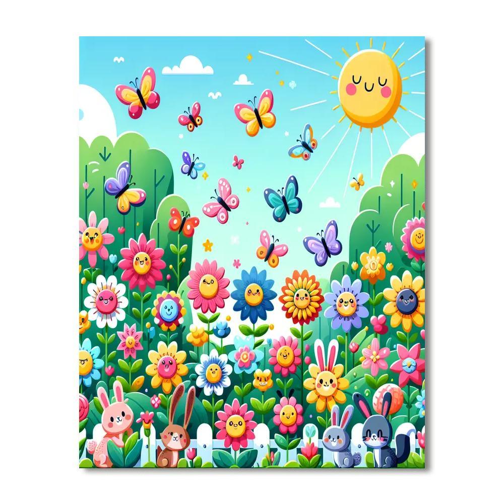Festival Of Flowers Painting Number Kit
