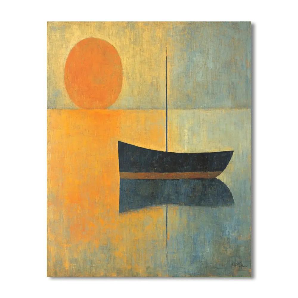 Georges Seurat Inspired Harmony In Abstract Hues  Paint By Numbers Art