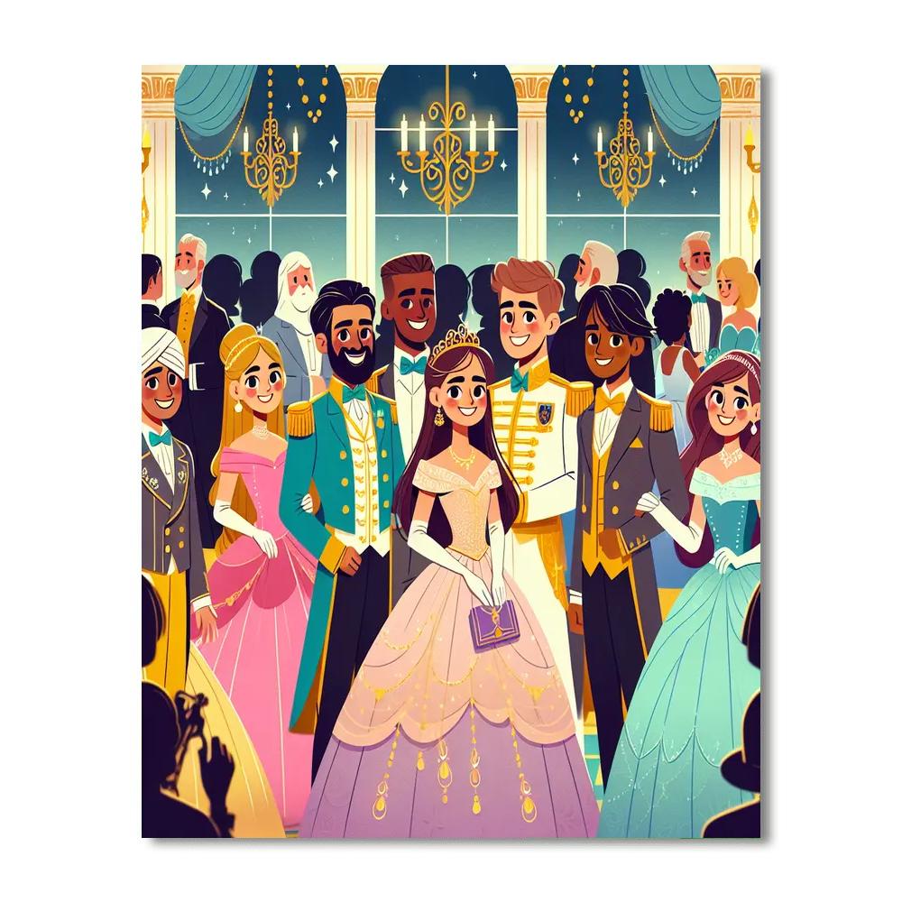 Fantasy Royal Ball Painting Number Kit
