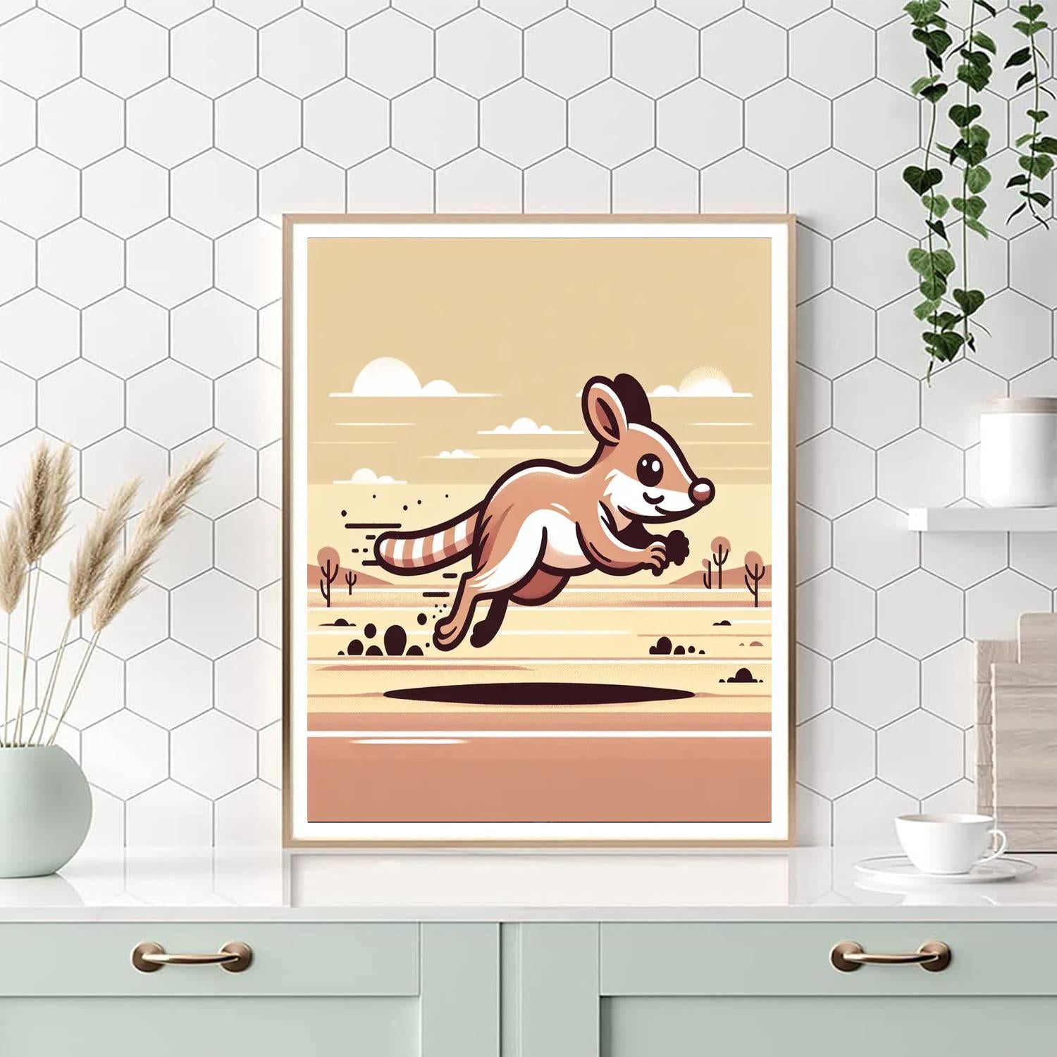 Bouncing Bandicoot Paint By Numbers Art