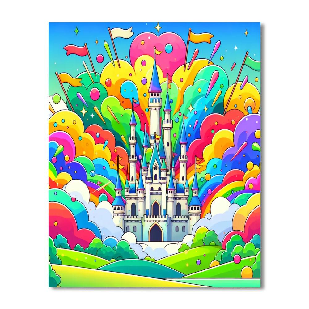 Magic Kingdom Castle Paint By Numbers Kits