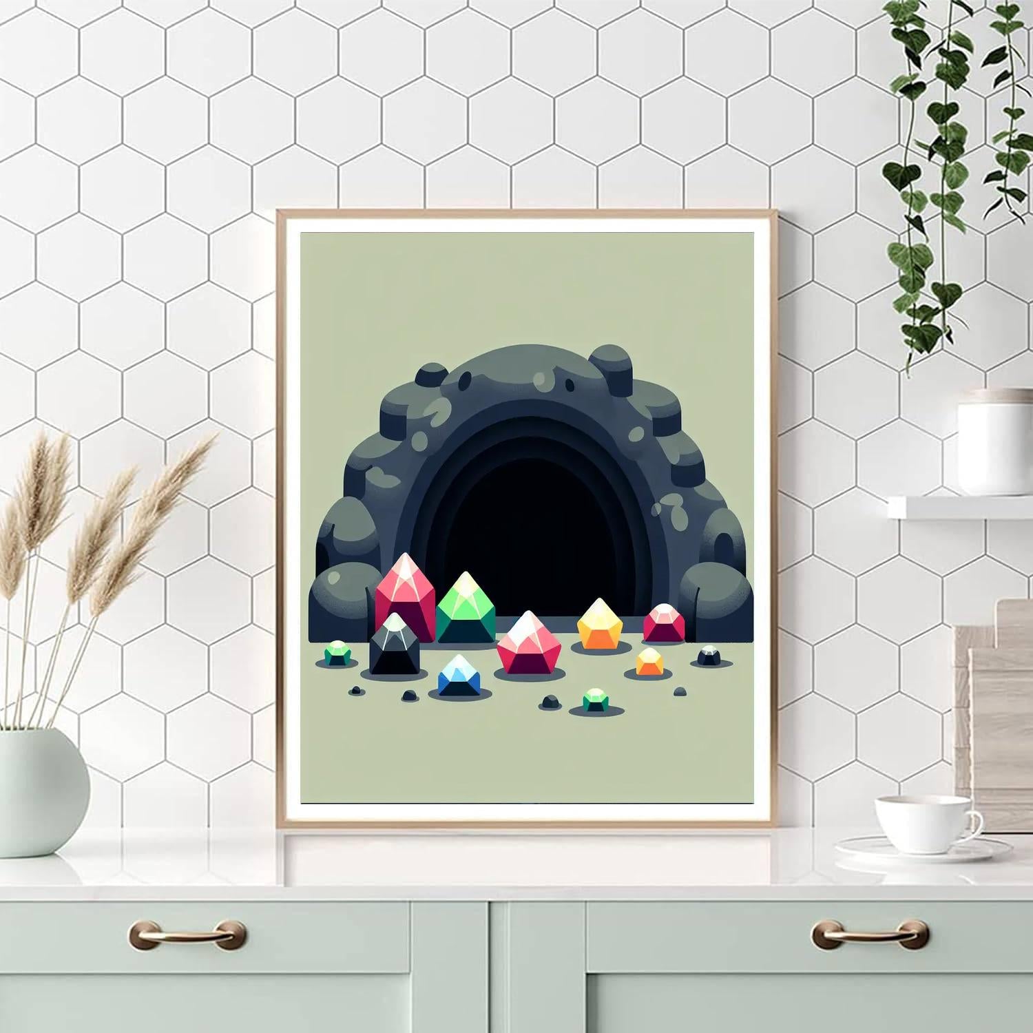 Mysterious Cave Number Painting