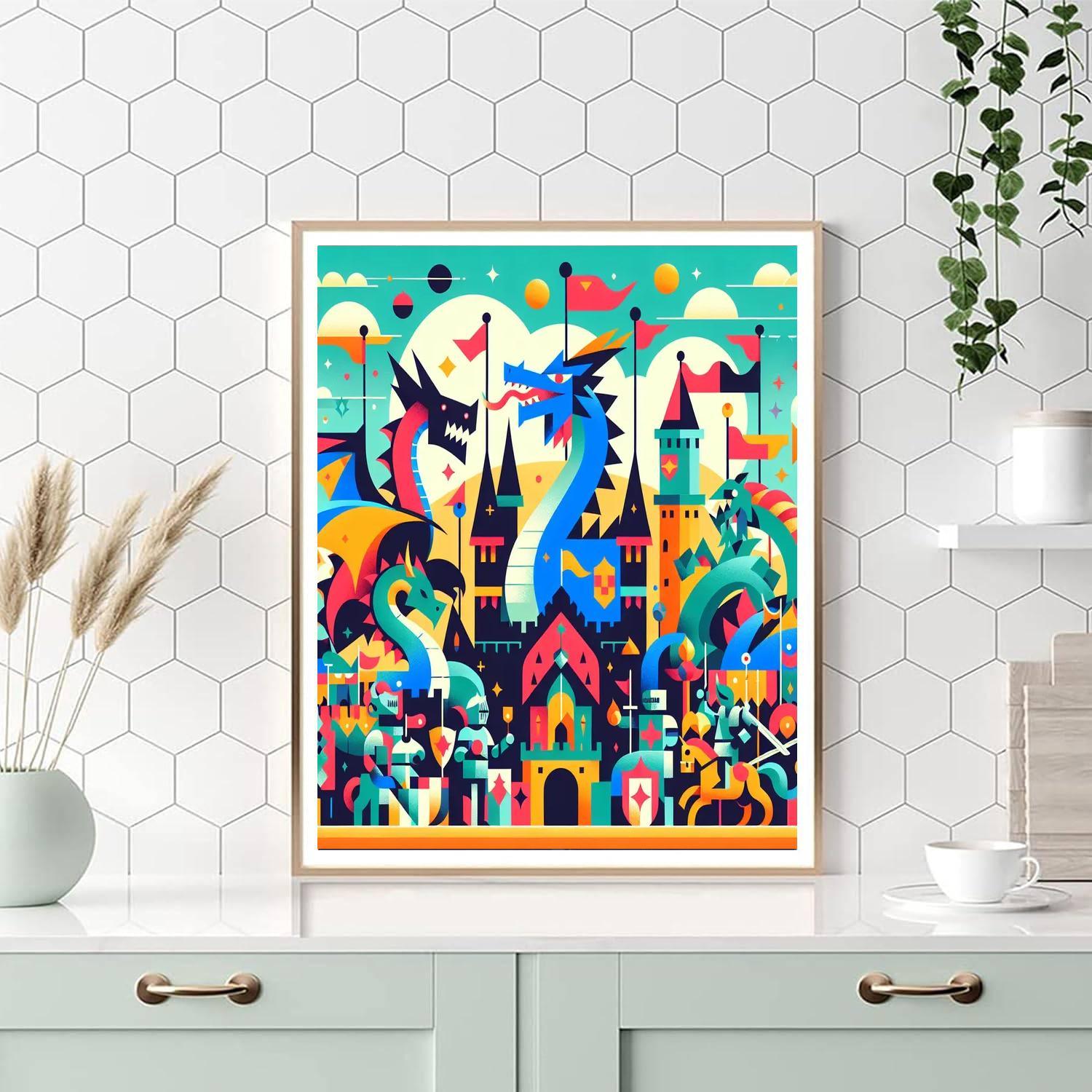 Royal Dragon Festival Paint By Color