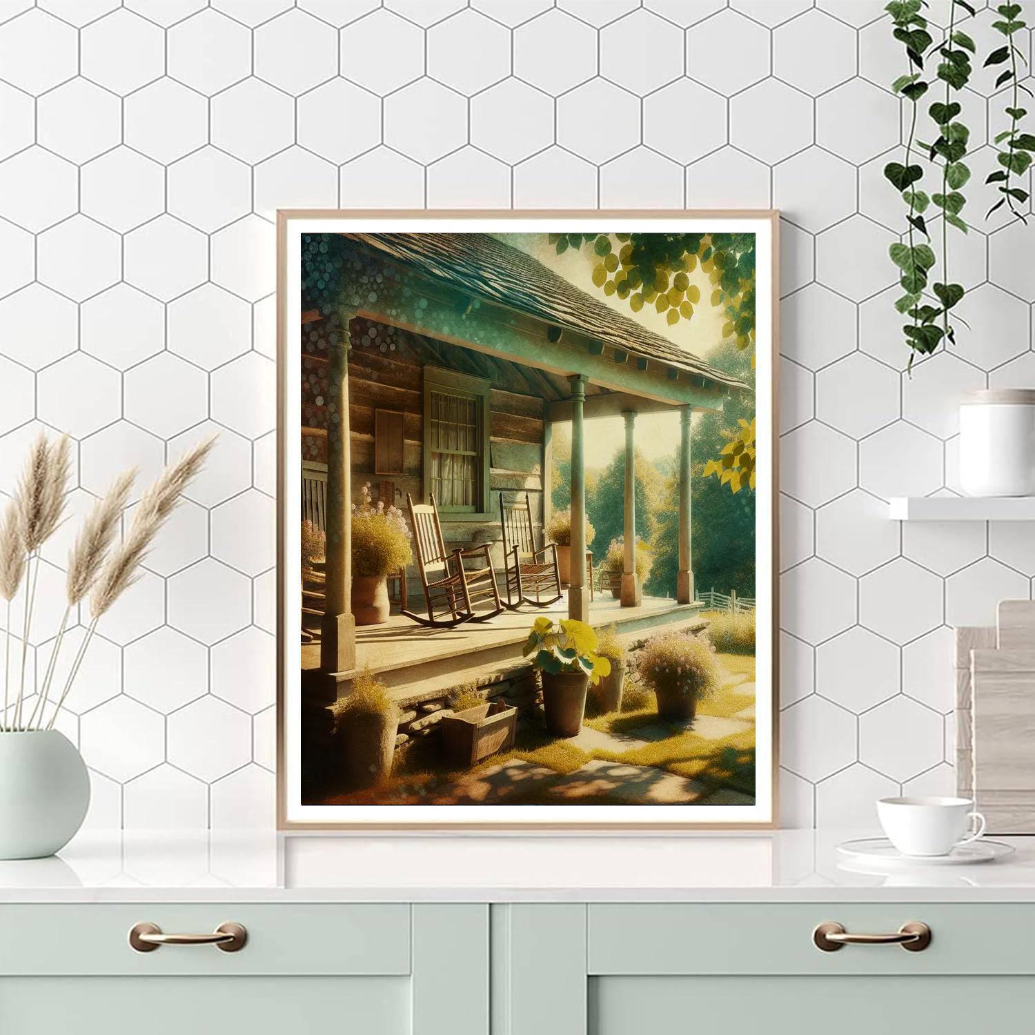 Rustic Farmhouse Porch Painting By Numbers Kit