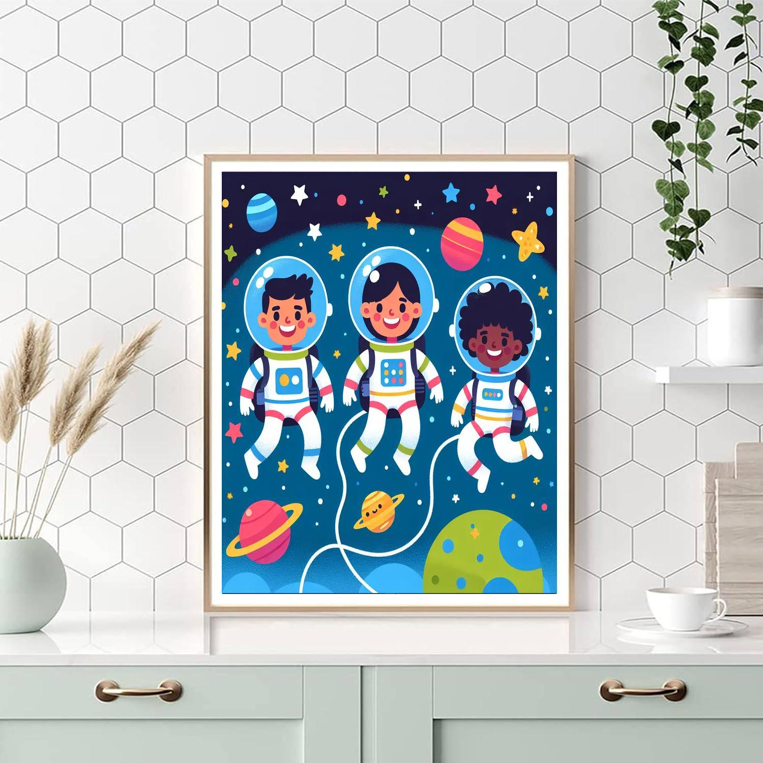 Joyful Space Journey Paint By Numbers Kits