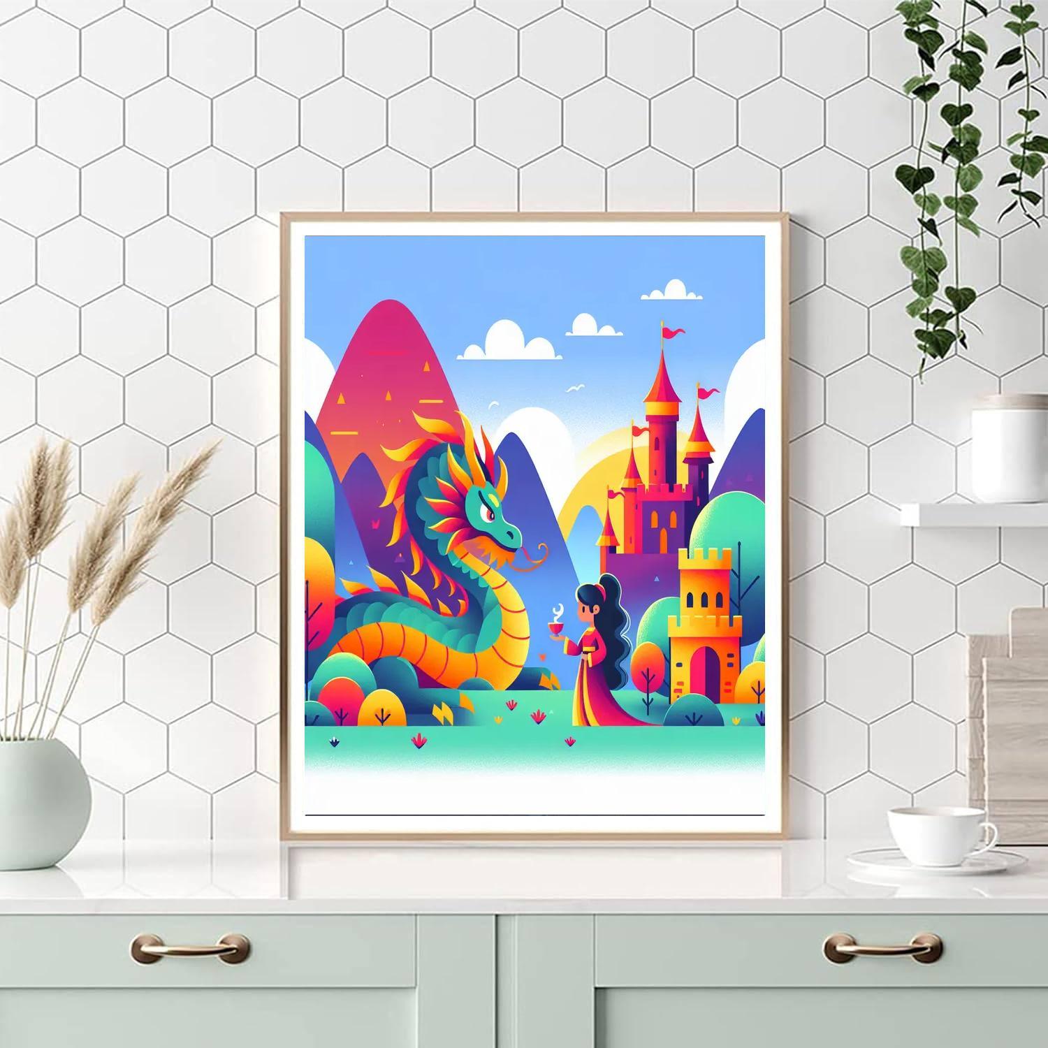 Dragon Realm Adventure Paint By Number