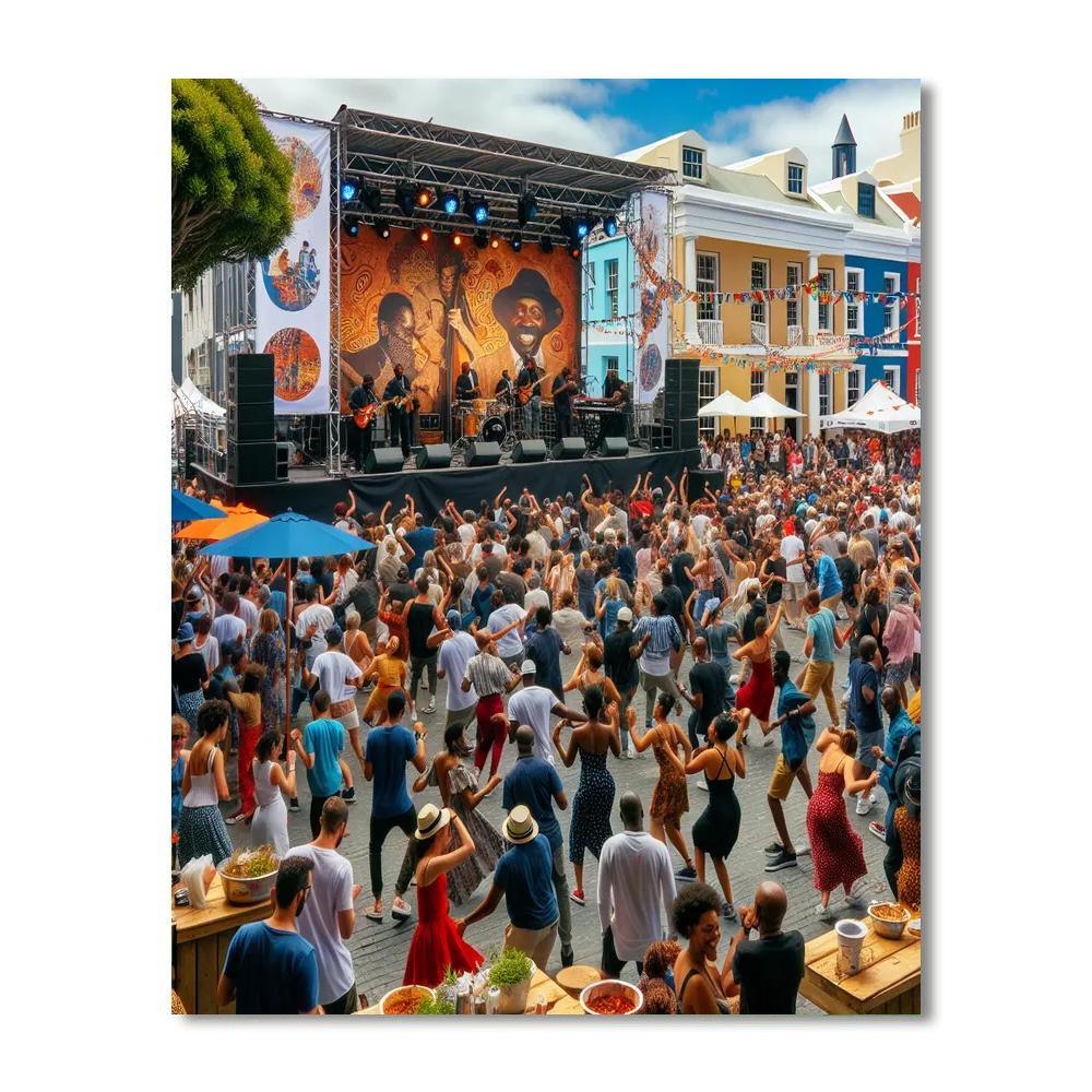 The Cape Town Jazz Festival Number Painting