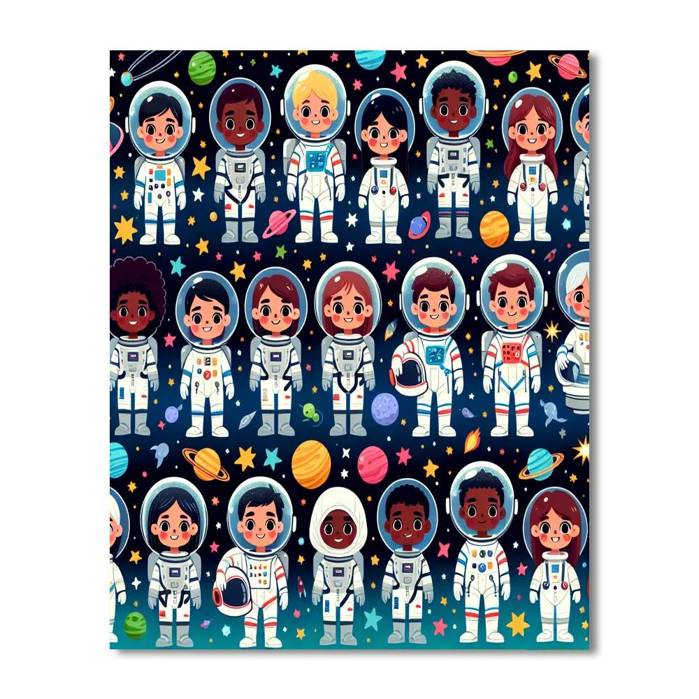 Galaxy Explorer's Journey DIY Paint By Numbers