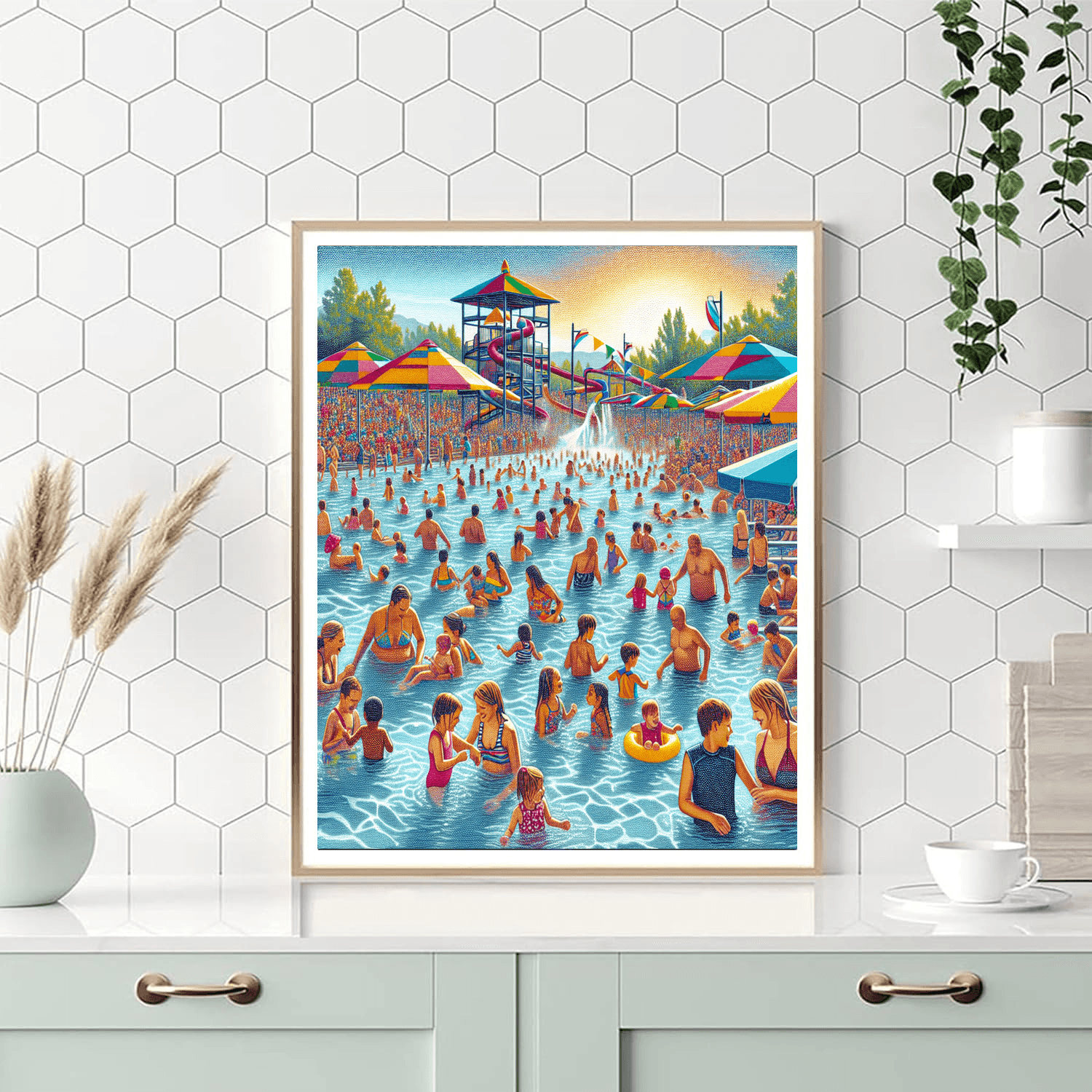 Wings And Waves Waterpark Festival - Usa Number Painting