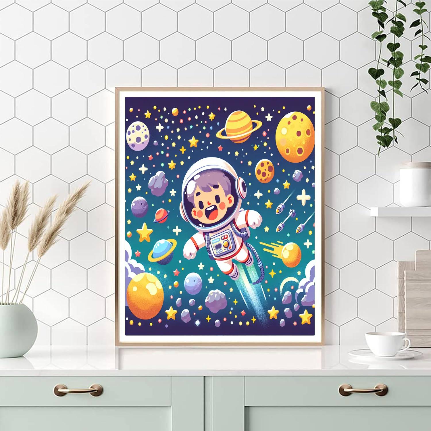 Galaxy Explorers Adventure Number Painting