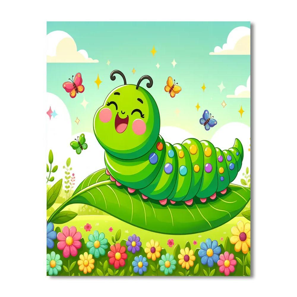 Dancing Caterpillar Paint By Numbers Kits