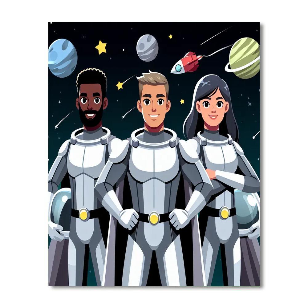 Galaxy Guardians Paint By Numbers Art