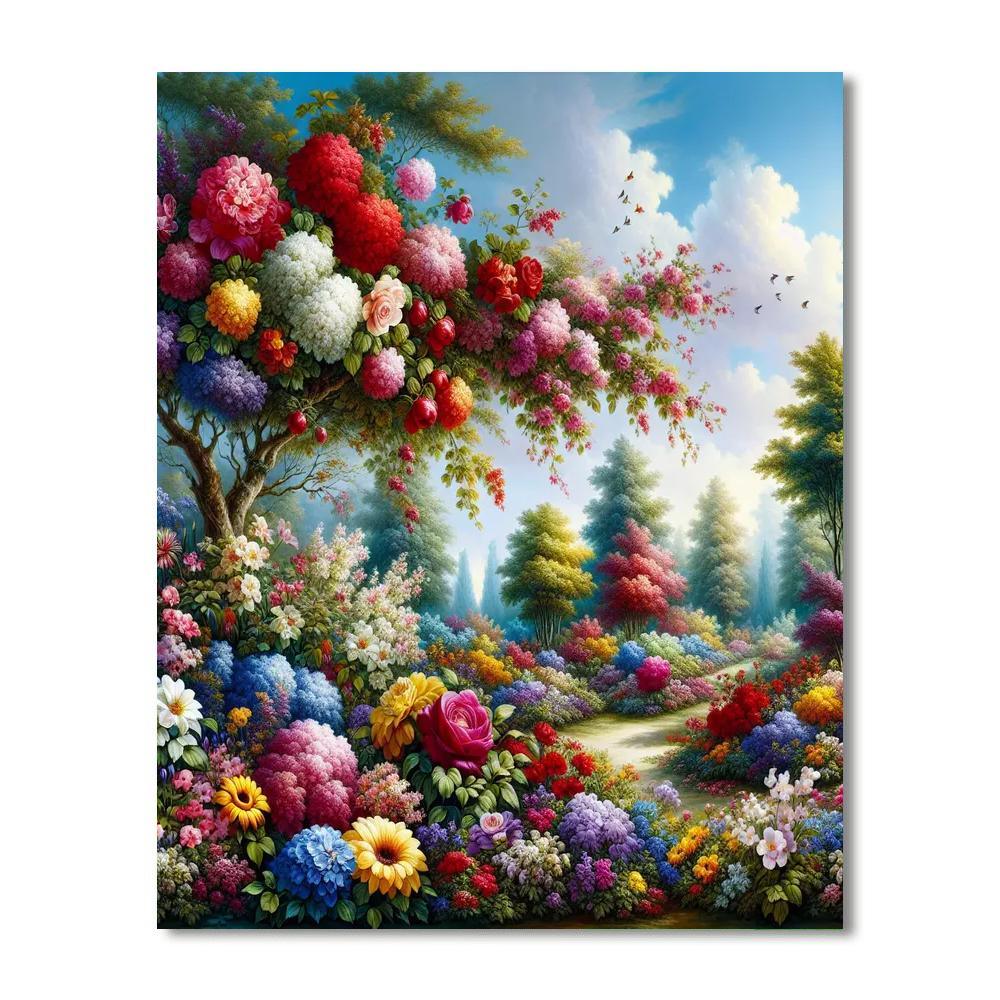 Vibrant Flower Symphony Paint By Numbers