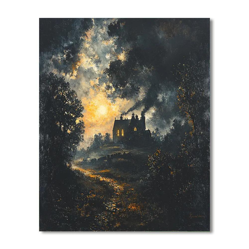 J.M.W. Turner Inspired Gothic Echos  DIY Paint By Numbers