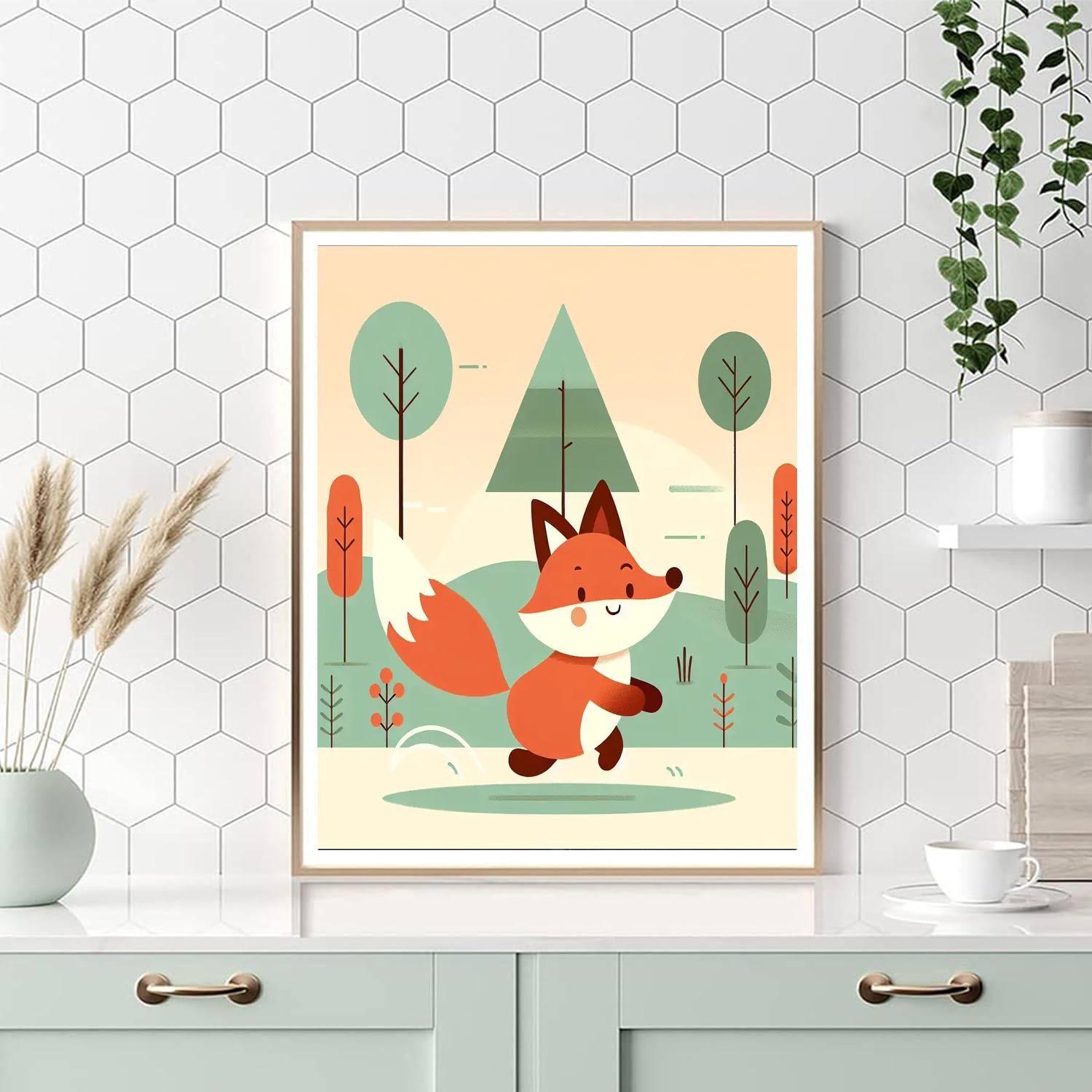Friendly Fox's Frolic Paint By Number
