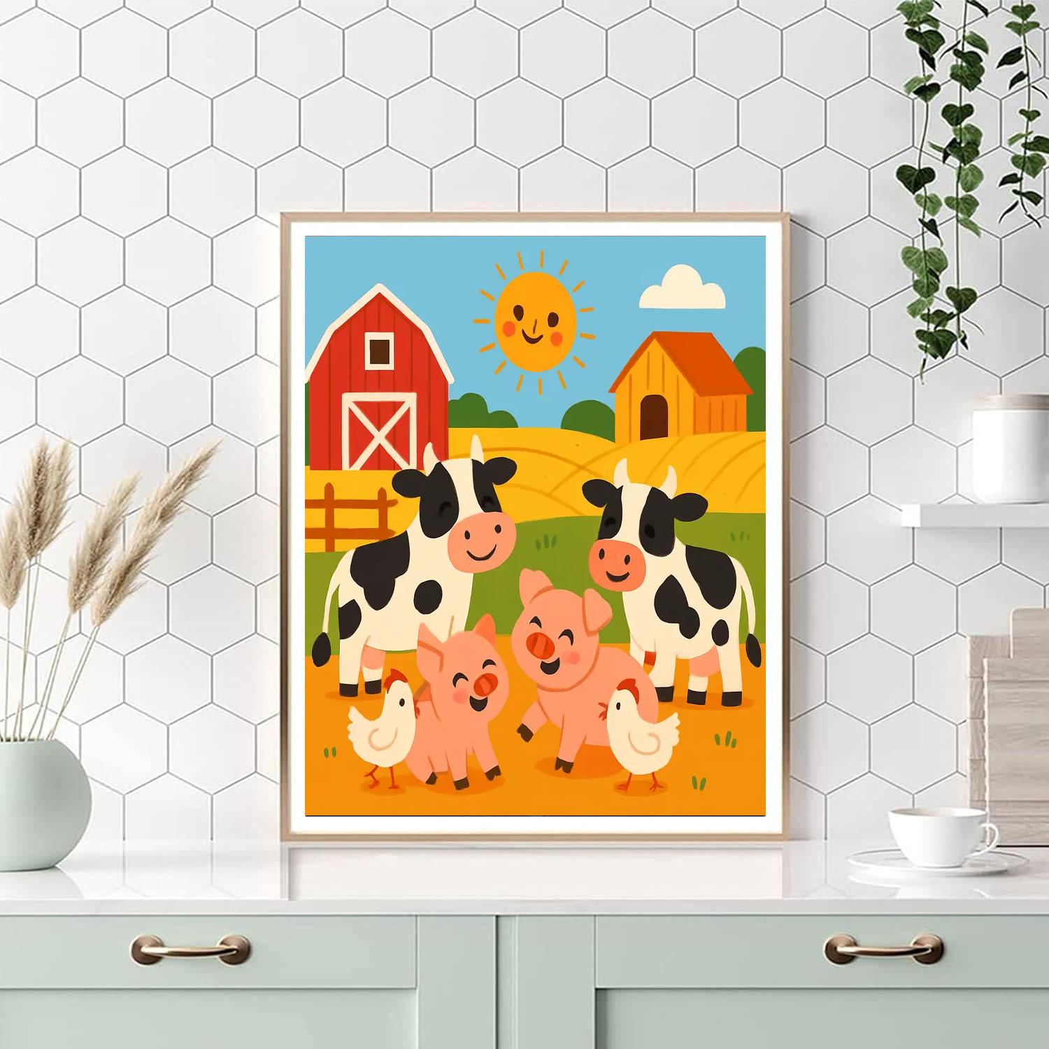 Fantastic Farmyard Adventures Paint By Numbers