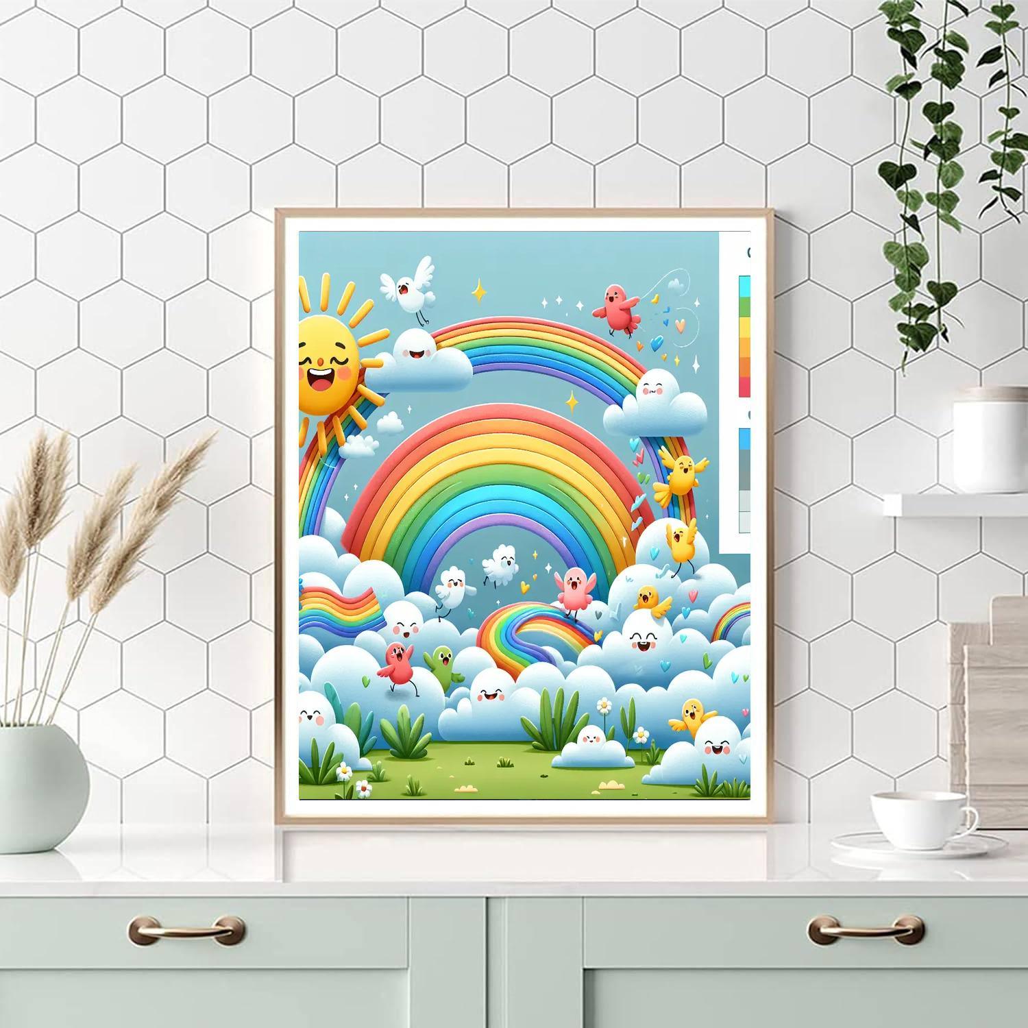 Adventure In Rainbow Land Paint By Number