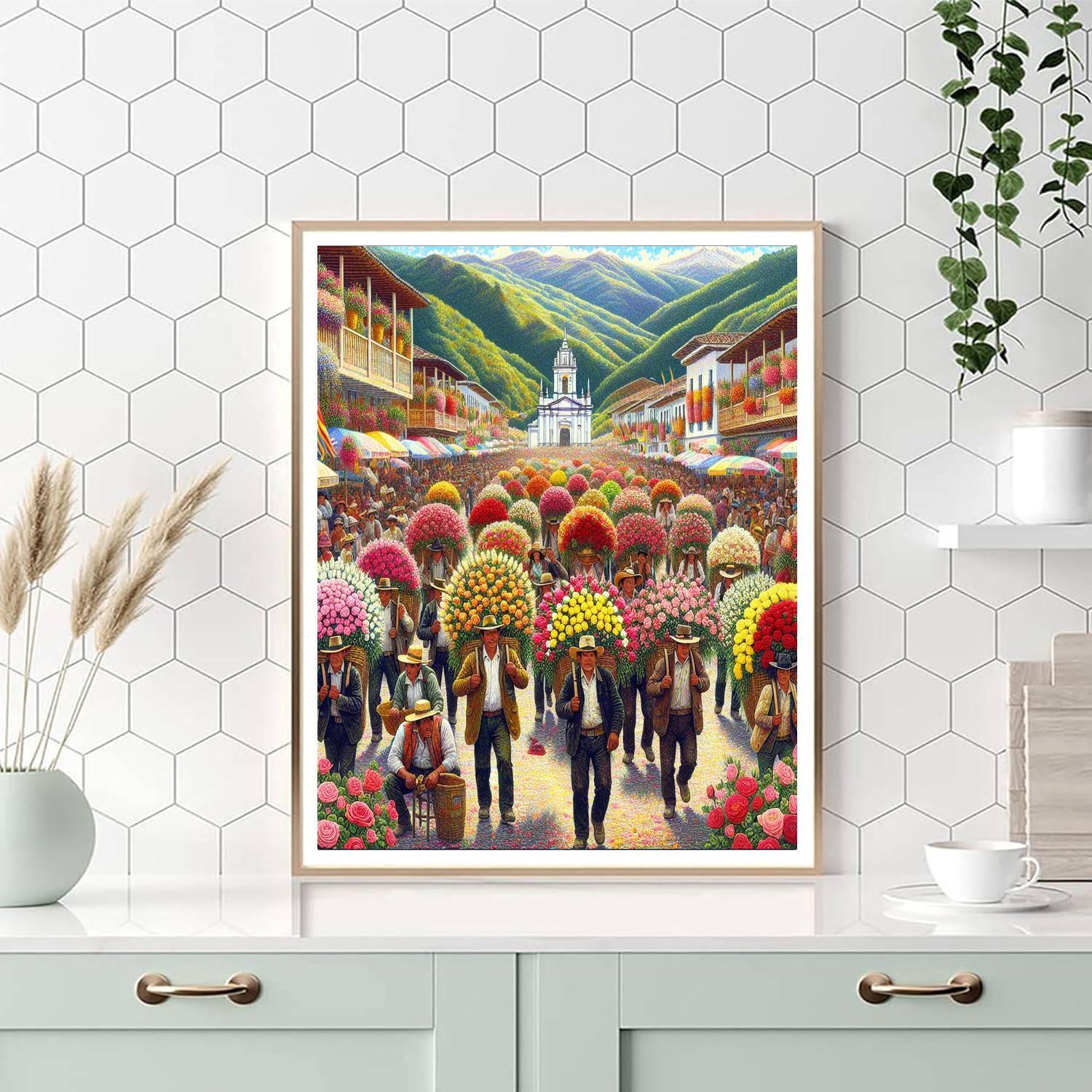 Festival Of Roses - Colombia Painting By Numbers Kit