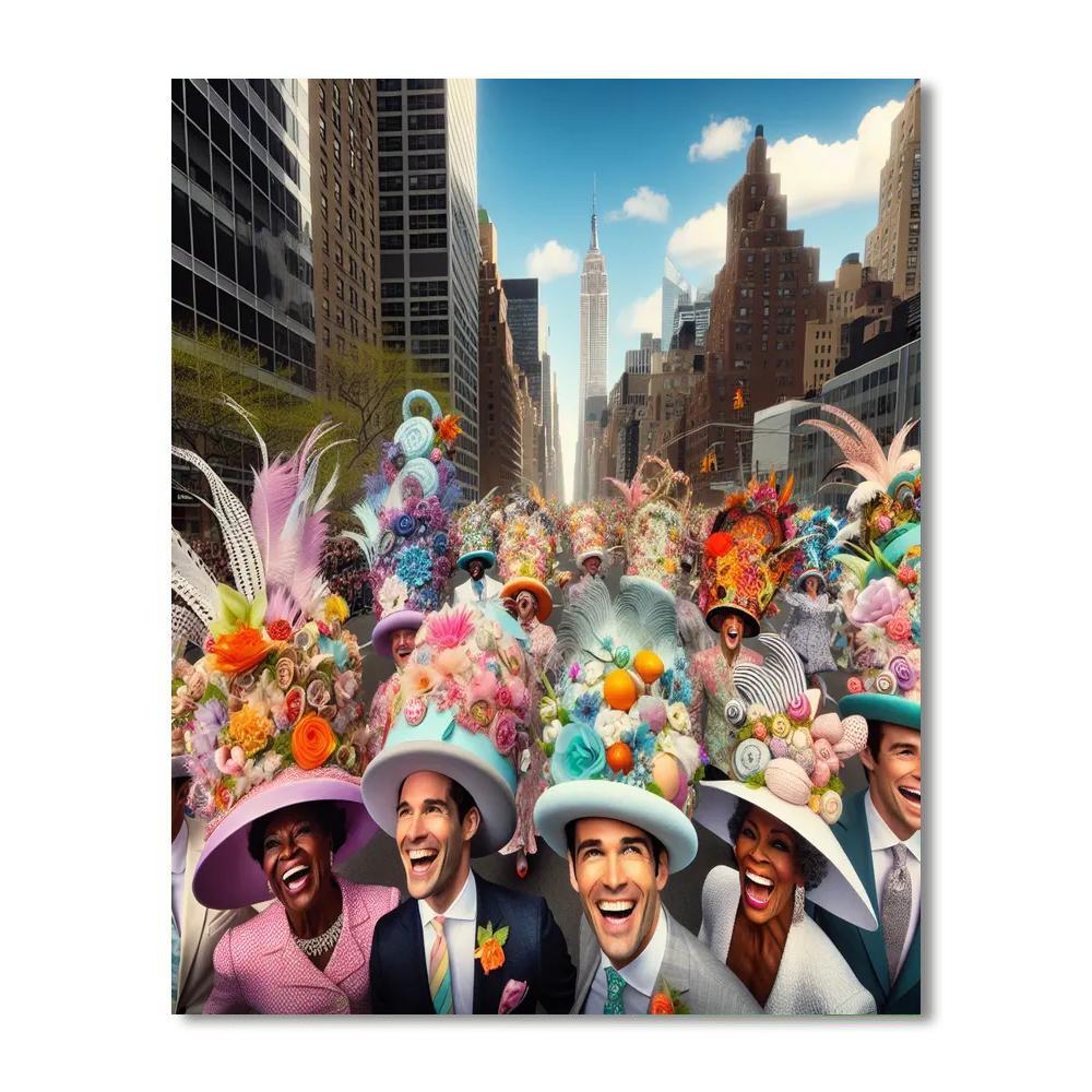 Easter Parade And Bonnet Festival - Usa Paint By Numbers