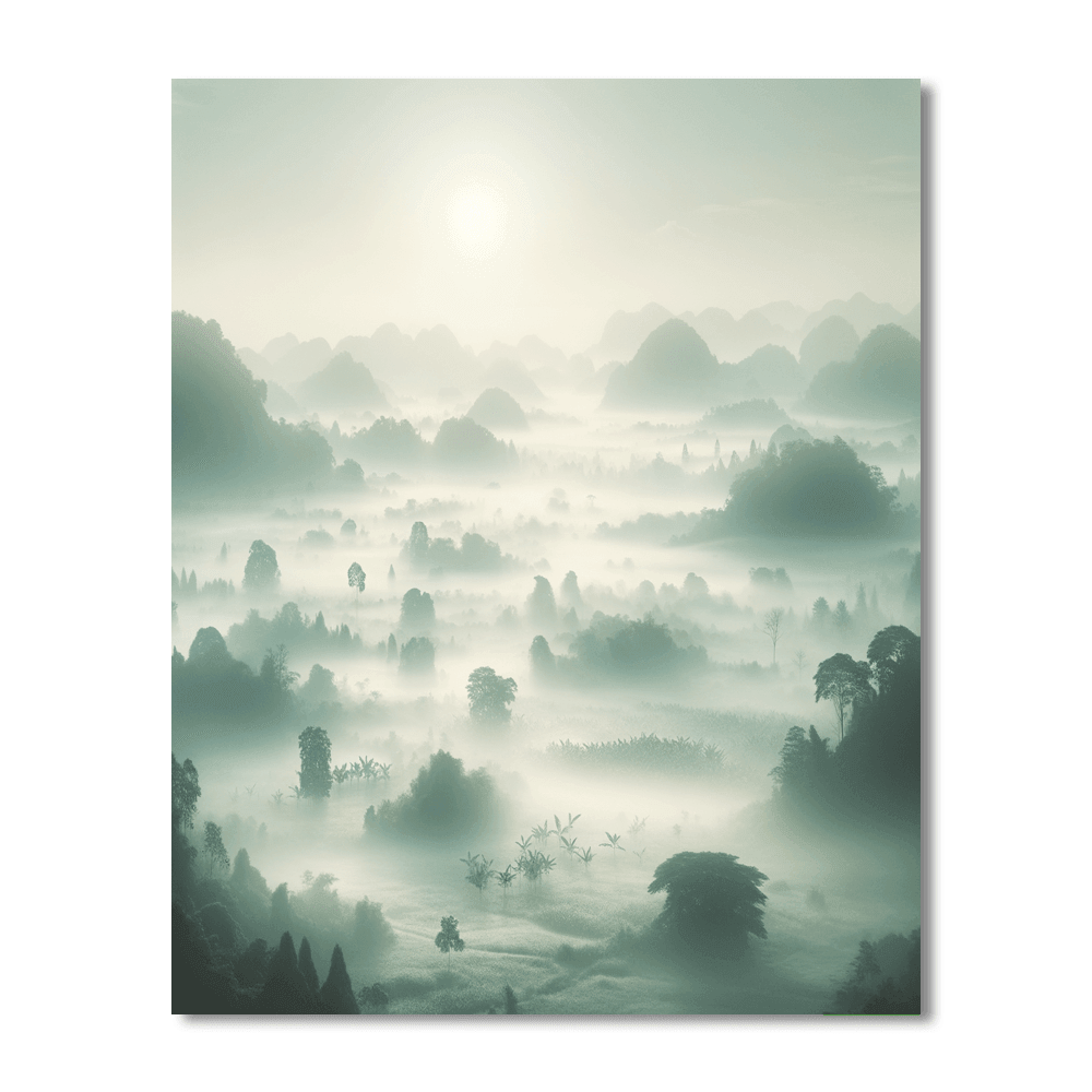 Gentle Morning Mist Paint By Number