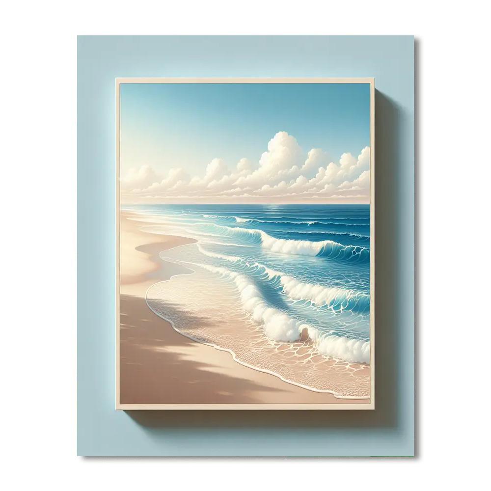 Calming Beach Retreat Paint By Numbers Art