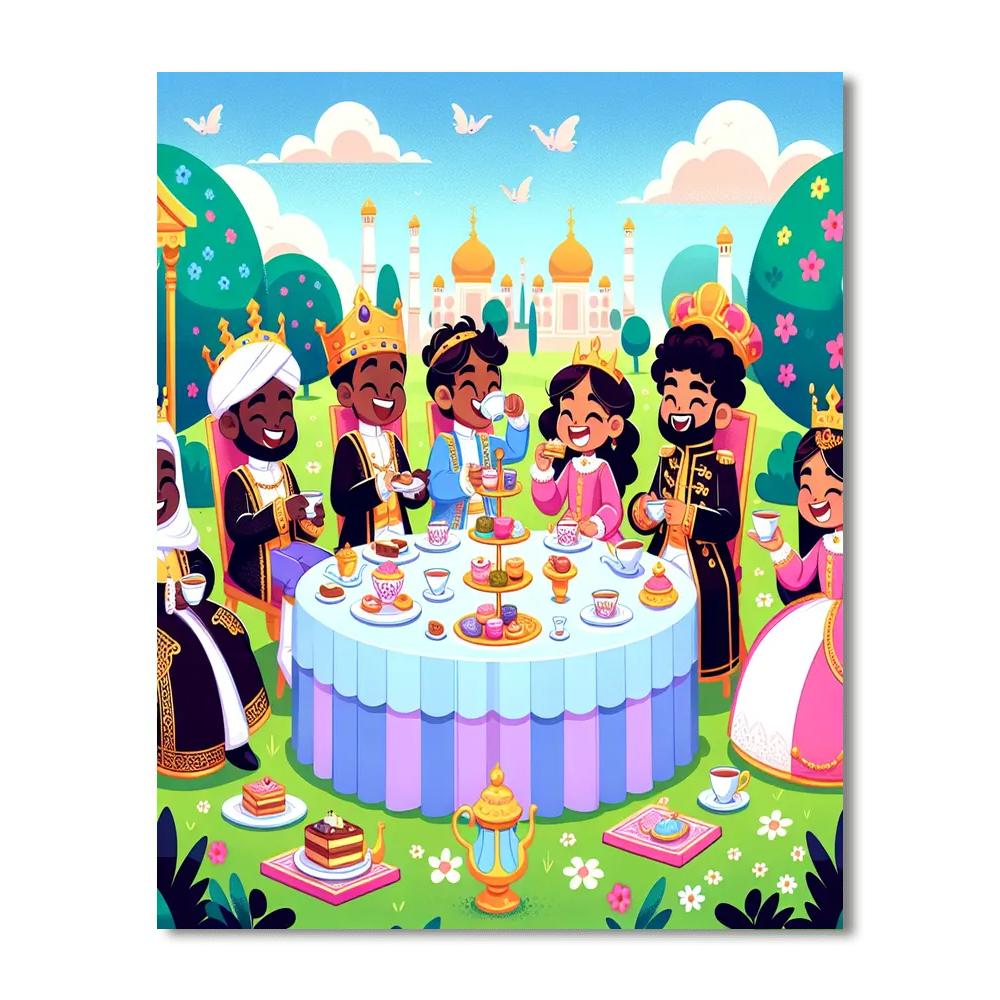 Royal Tea Party Delight Numbered Painting Kits