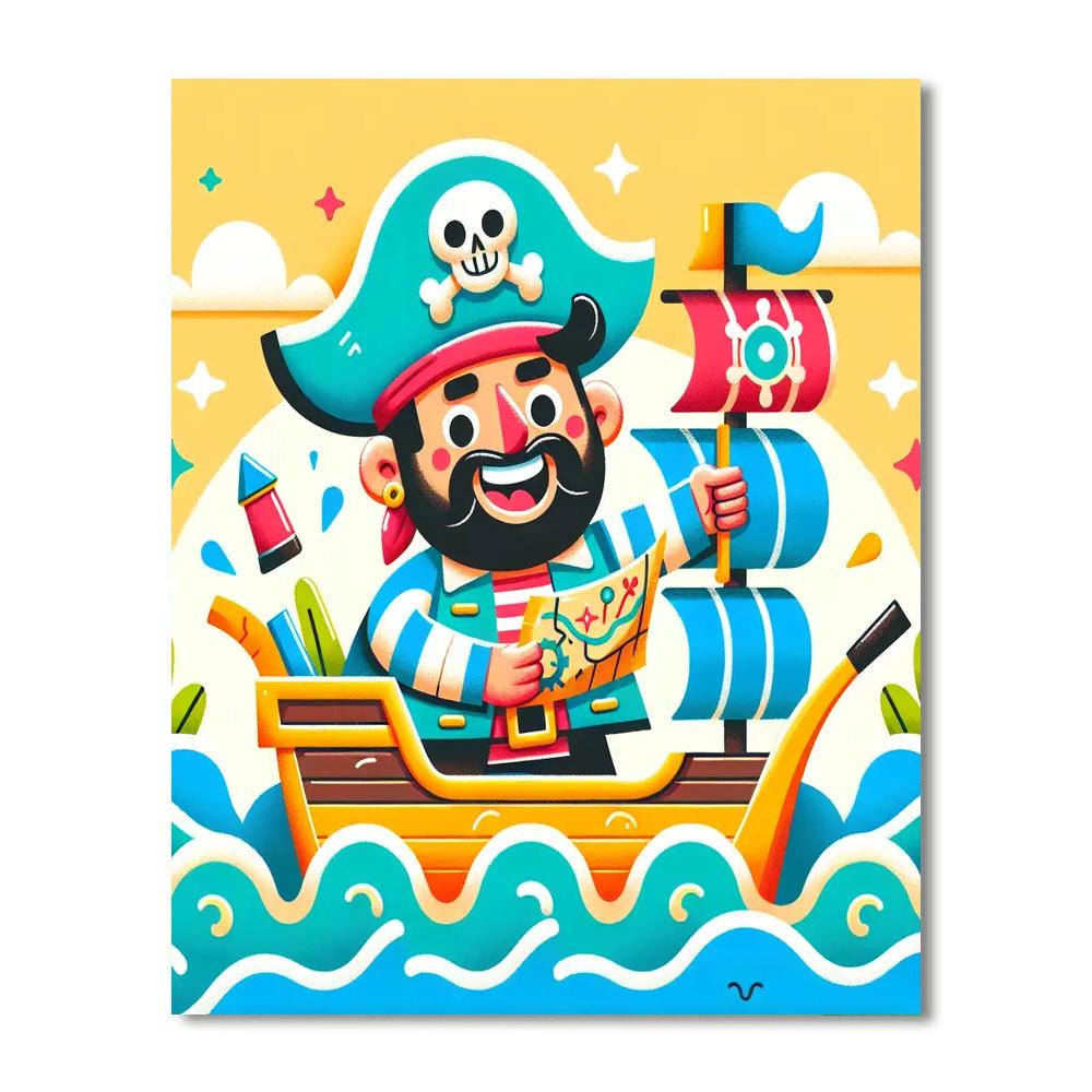Dashing Pirate Paint By Number