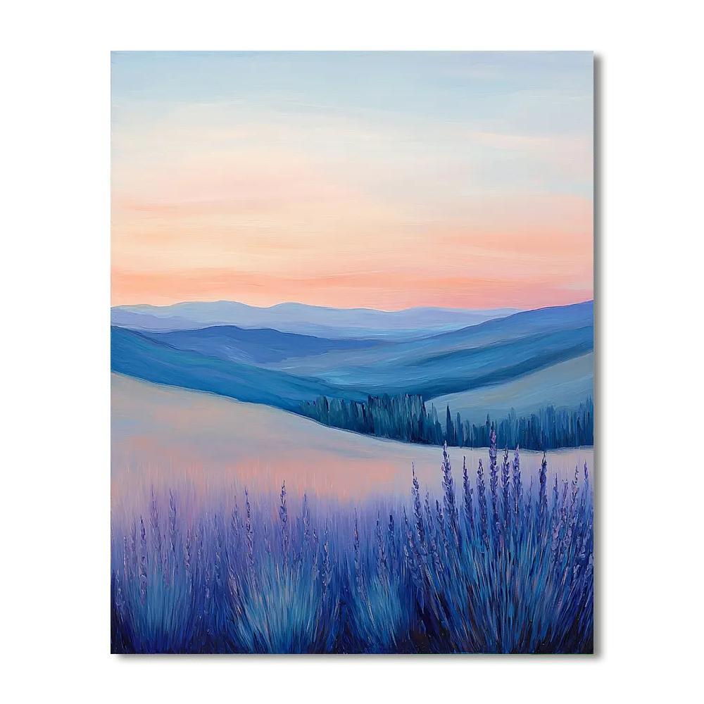 Leonardo Da Vinci Inspired Soft Horizons  Paint By Number