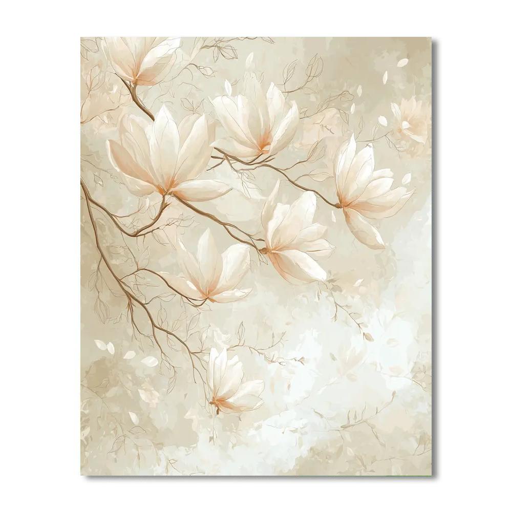 Leonardo Da Vinci Inspired Petal Whisper  Paint By Numbers Art