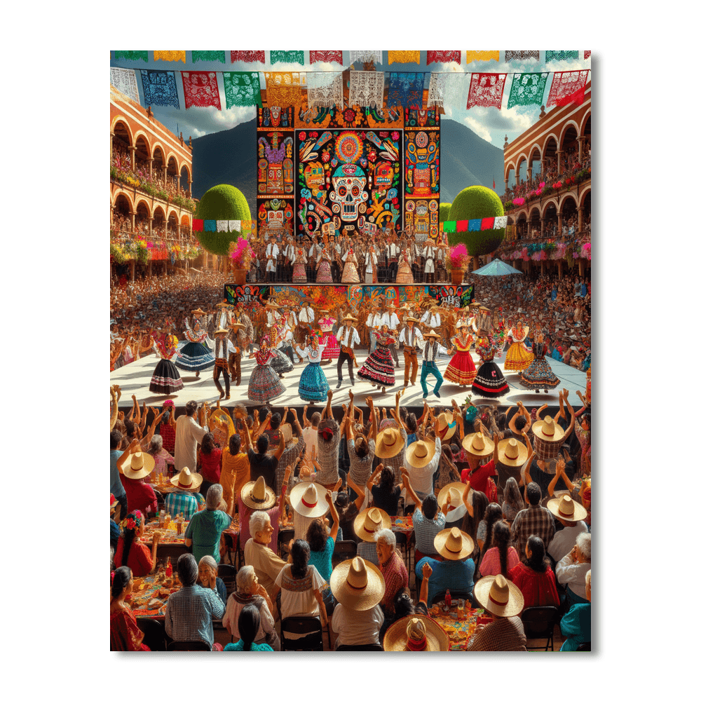 Festival Internacional De Guelaguetza DIY Paint By Numbers