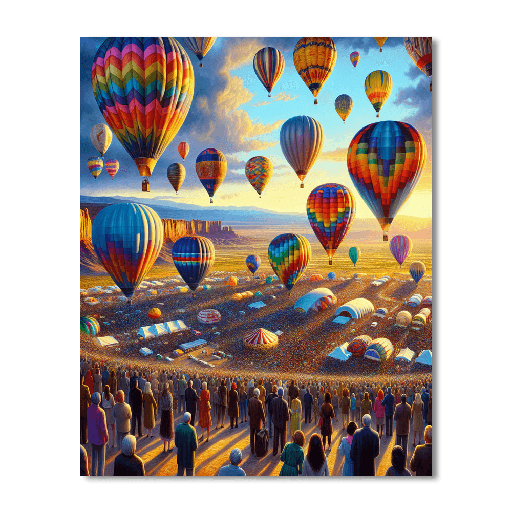 Balloon Fiesta - New Mexico Paint By Numbers Art