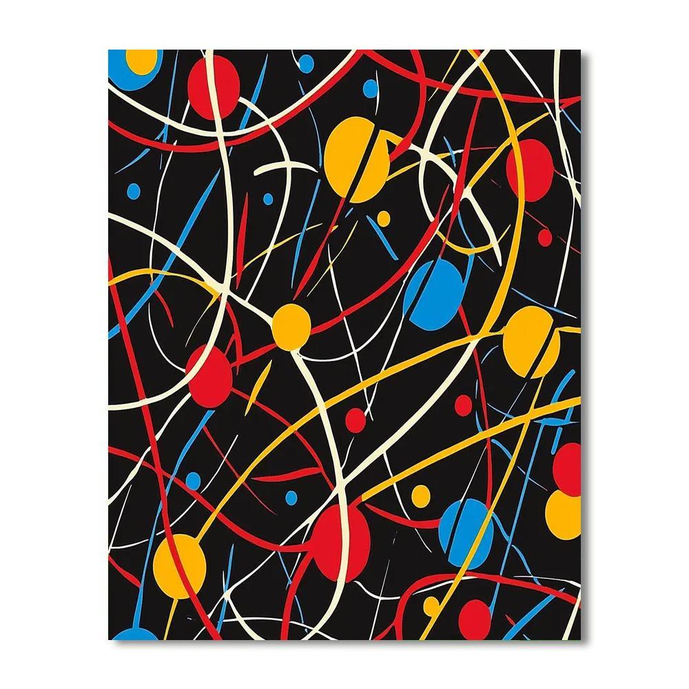 Joan Miró Inspired Harmony In Chaos  Numbered Painting Kits