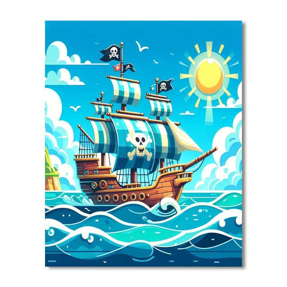 Fantastic Pirate Voyage DIY Paint By Numbers