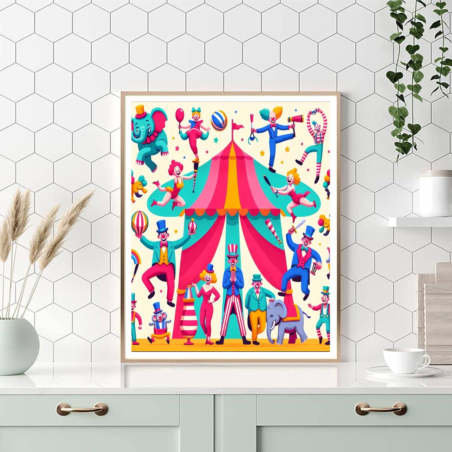 Whimsical Circus Show Paint By Numbers Kits