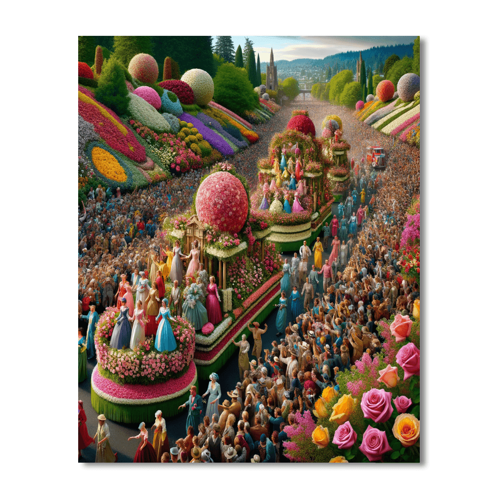 The Rose Festival DIY Paint By Numbers