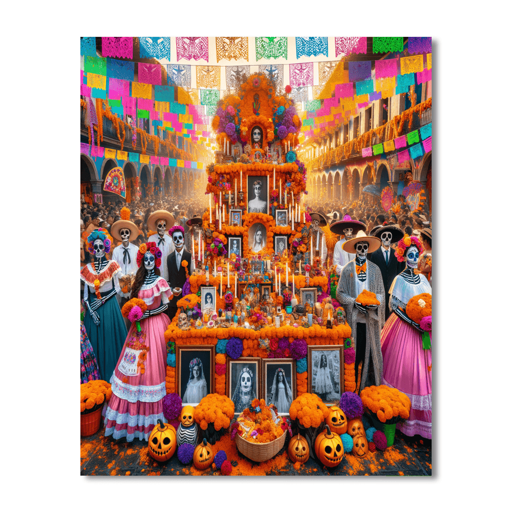 Día De Los Muertos - Mexico Number Painting