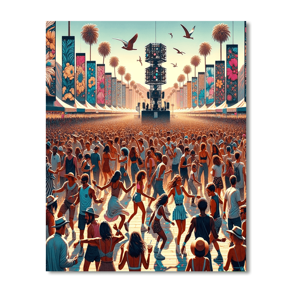 Coachella Valley Music And Arts Festival Paint By Number