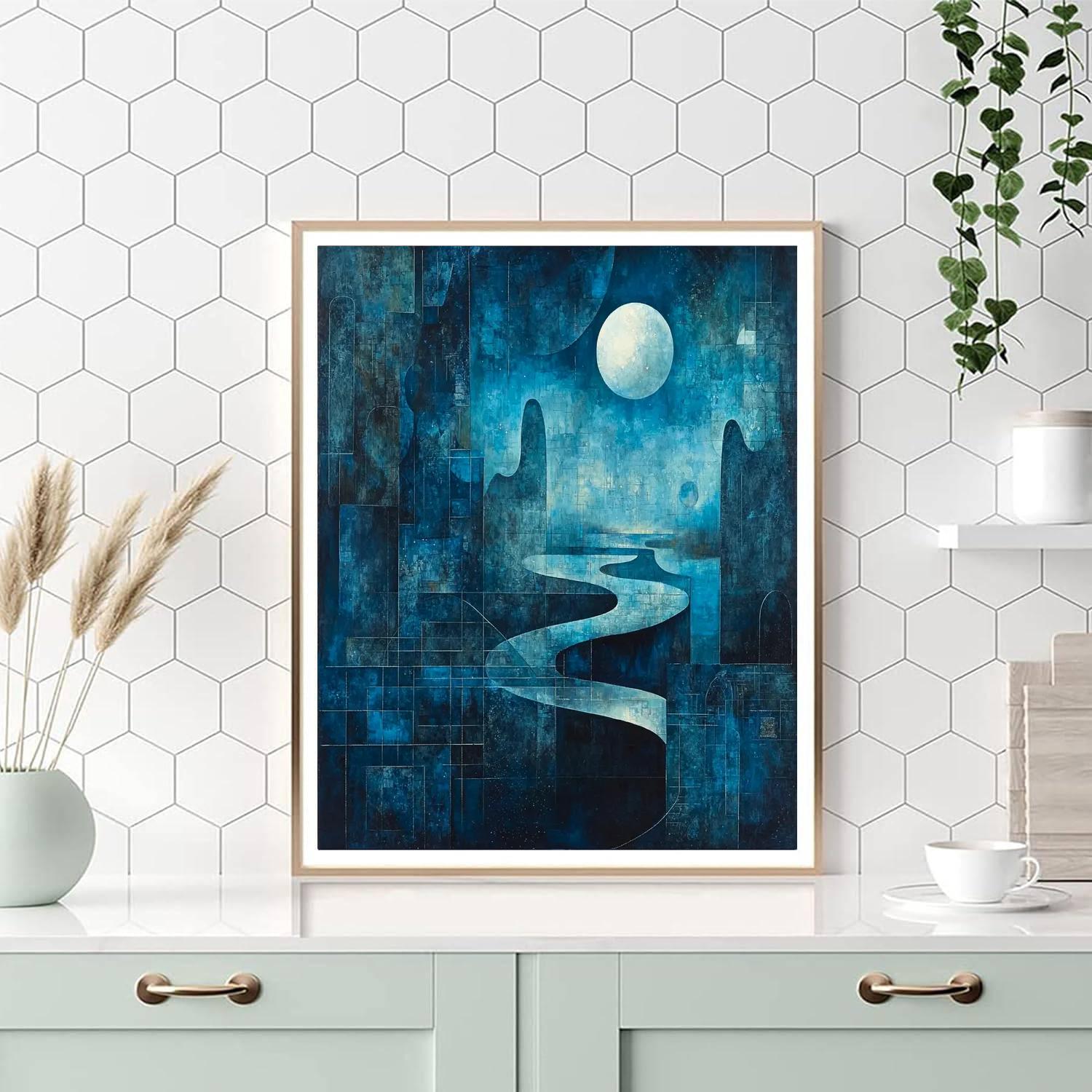 Max Ernst Inspired Nocturnal Elegance  Paint By Numbers Art