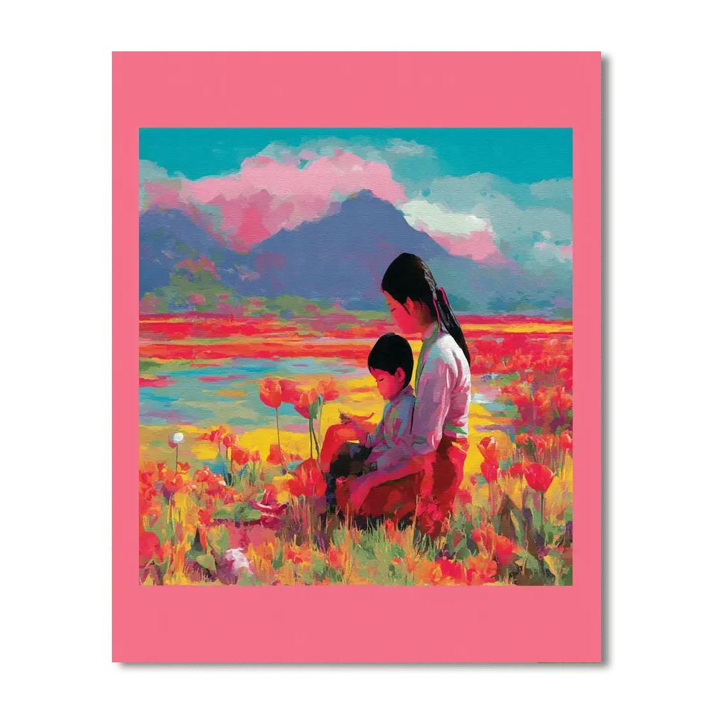 Blossoming Bonds DIY Paint By Numbers