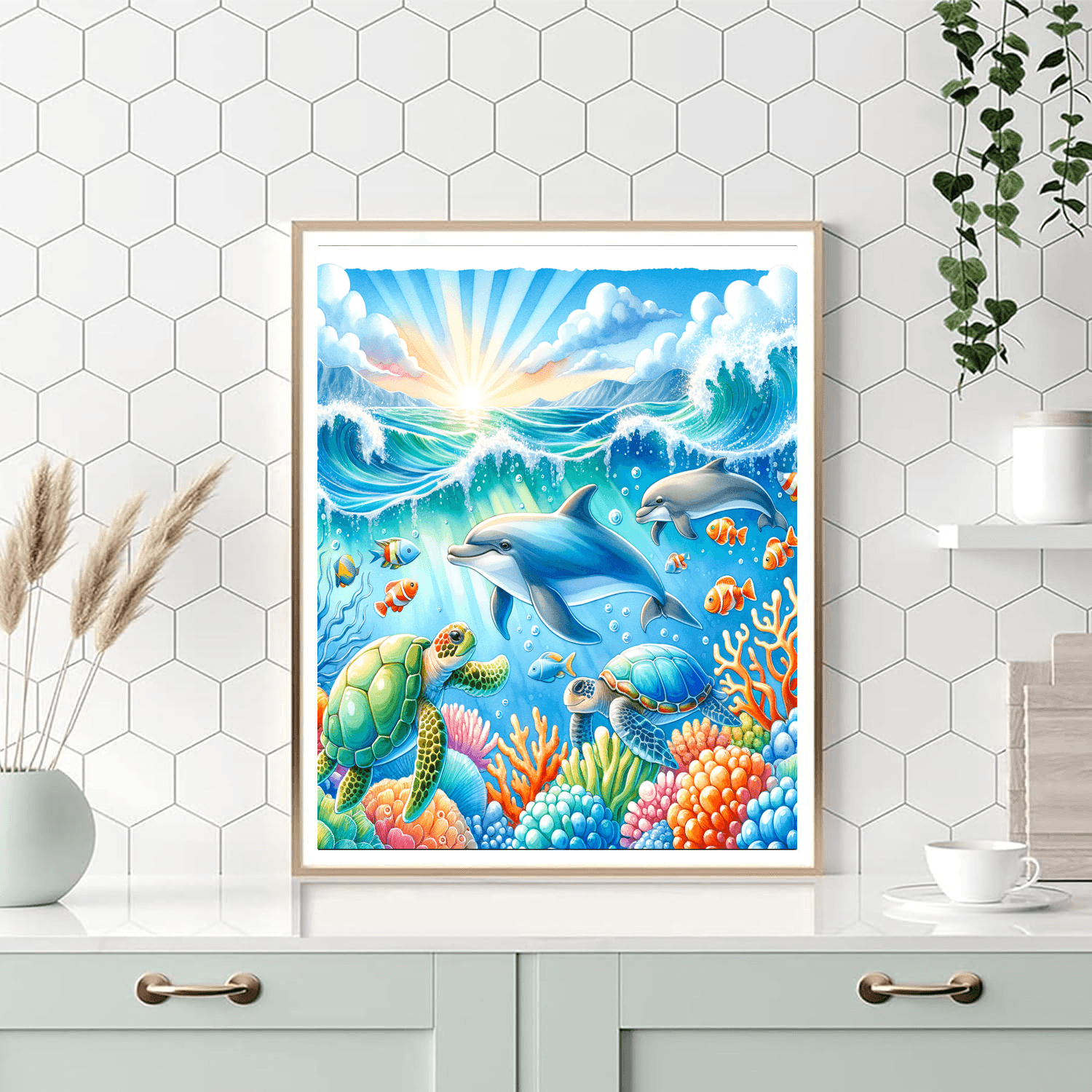 Happy Ocean Life Paint By Numbers