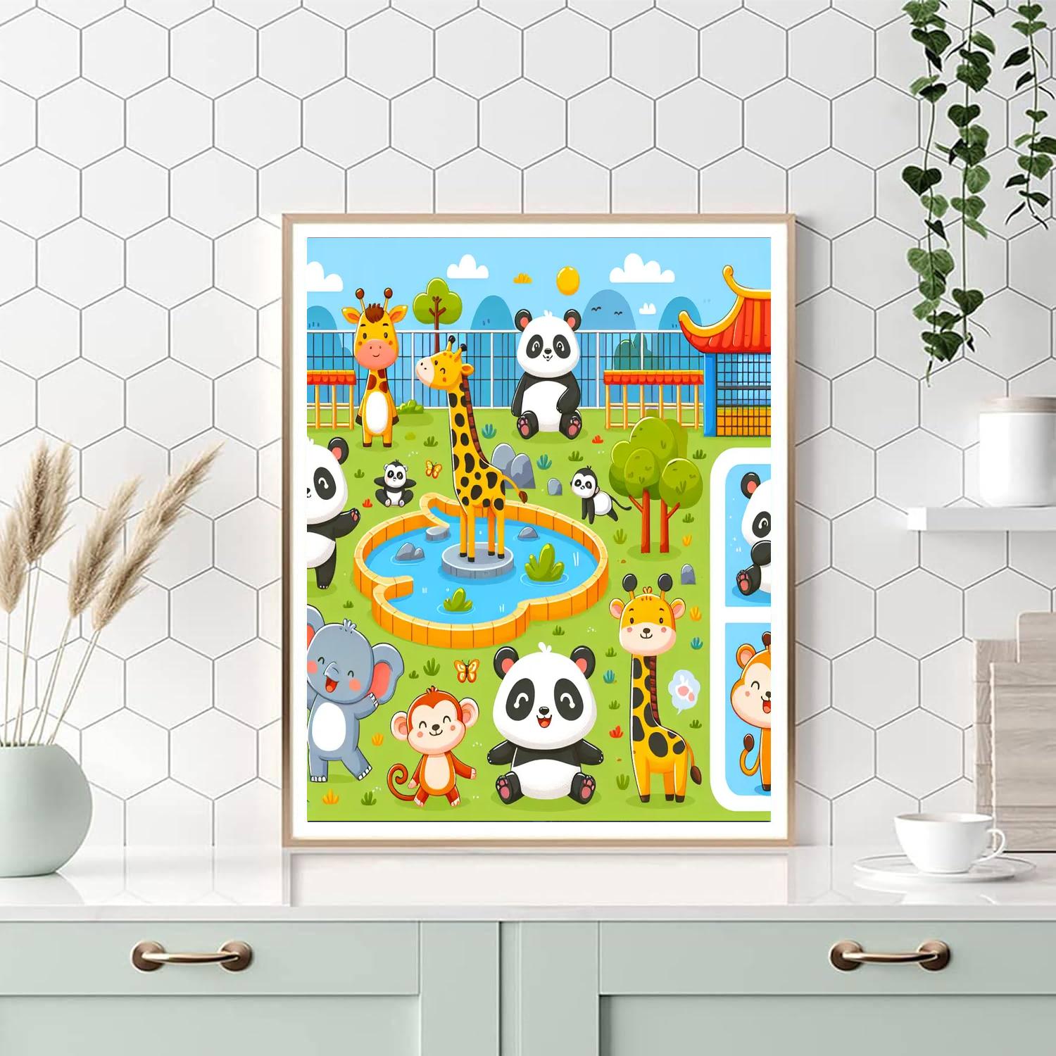 Zoo Animals Adventure Paint By Numbers Kits