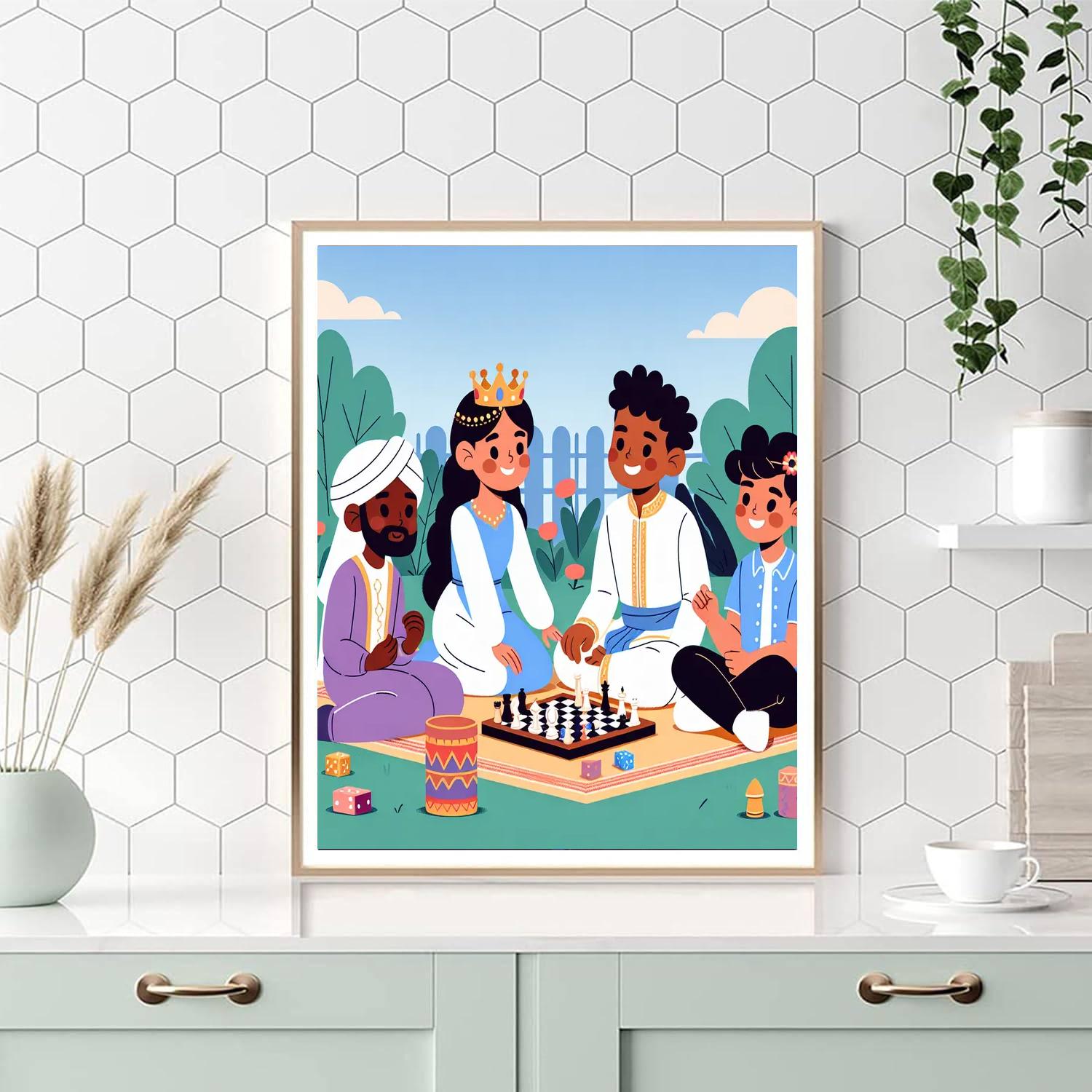 Royal Picnic Adventure Number Painting