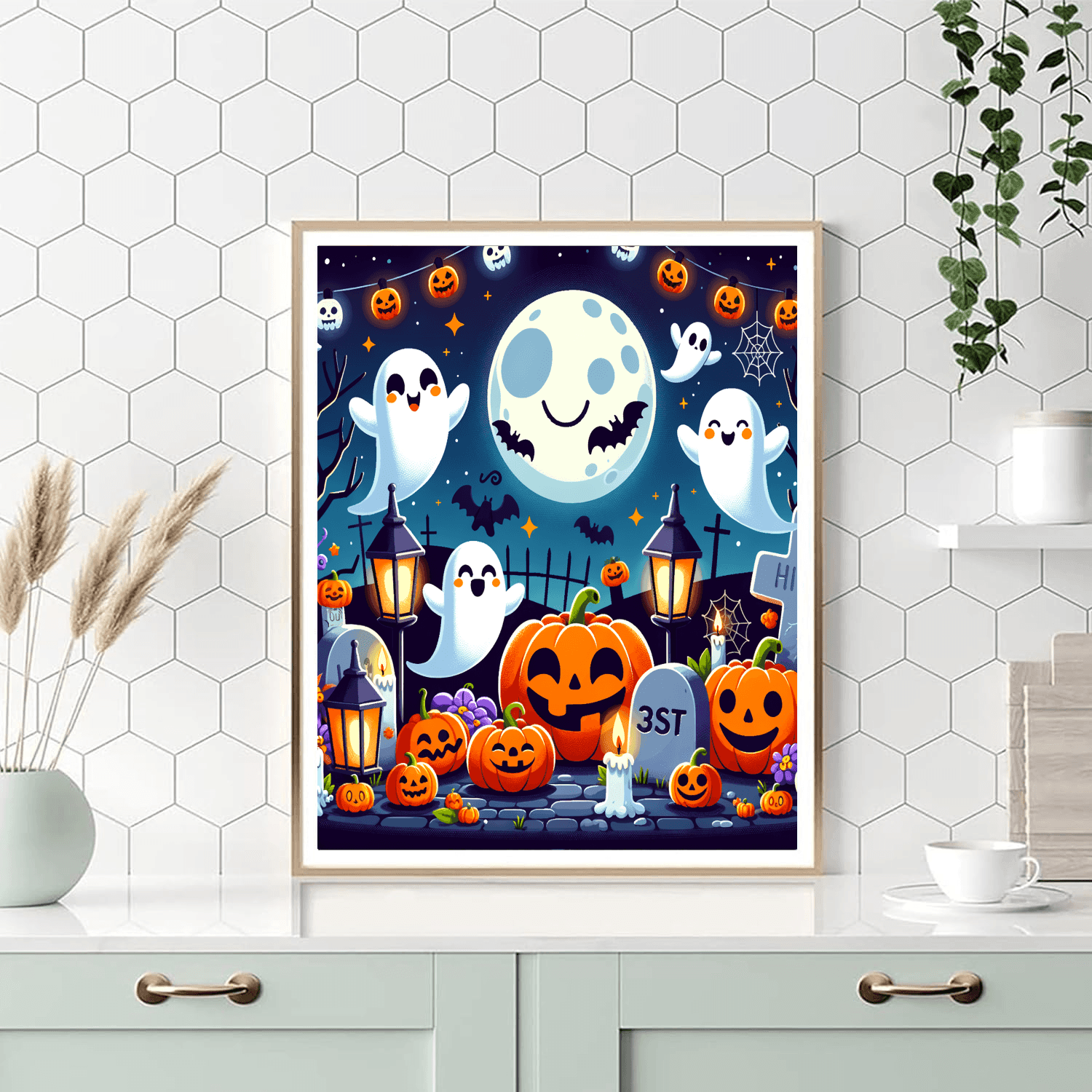 Festive Halloween Adventure Painting By Numbers Kit