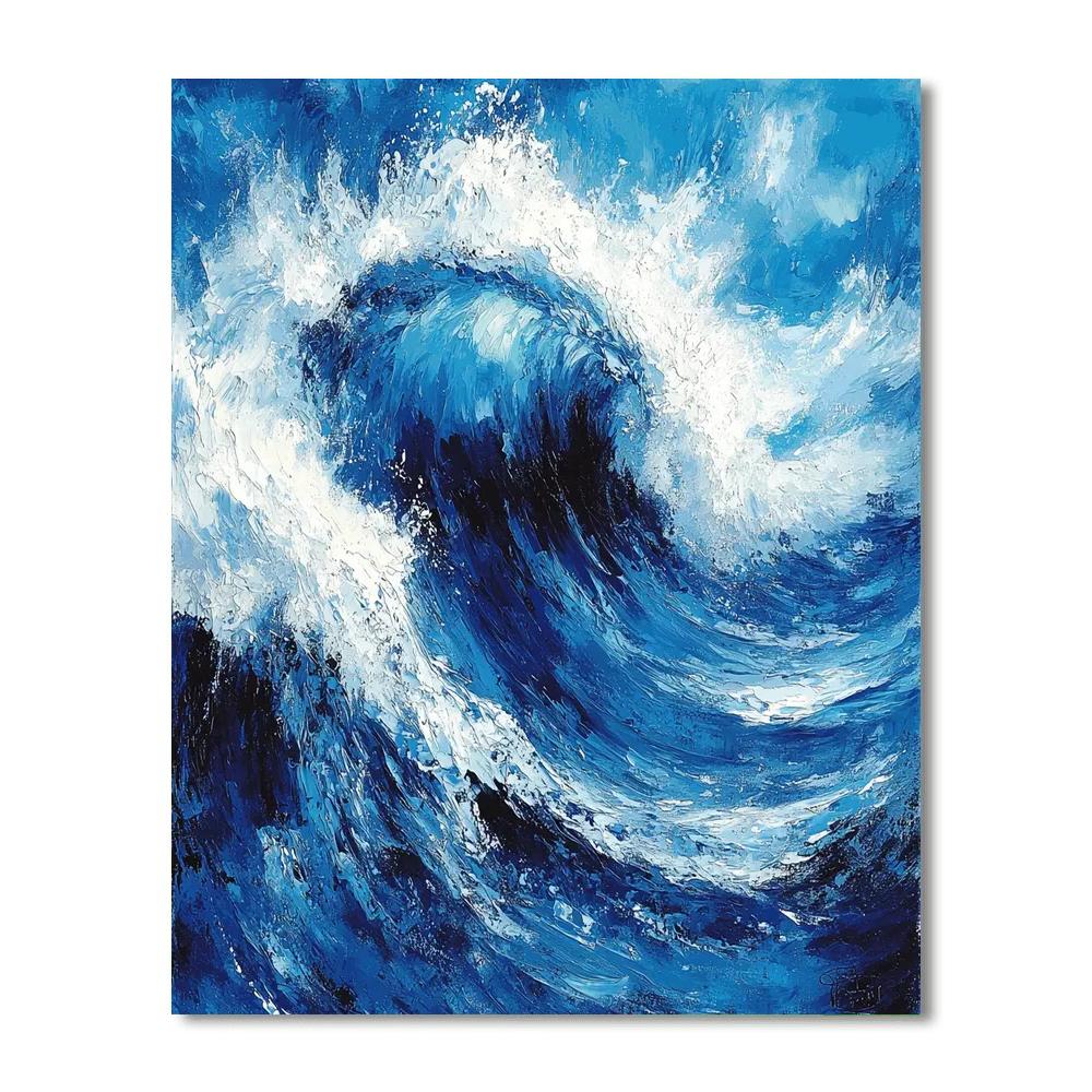 Michelangelo Inspired Eternal Ocean  Painting Number Kit