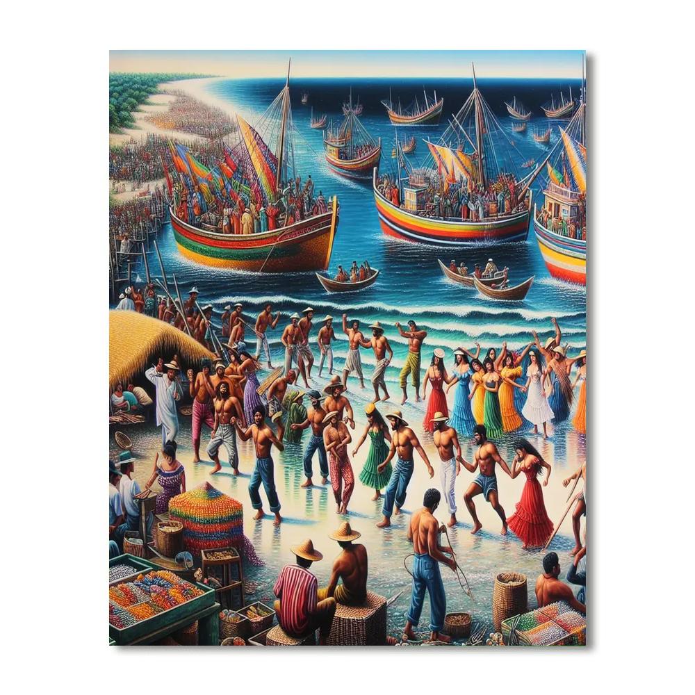 Karnival Koli - India Paint By Numbers Kits