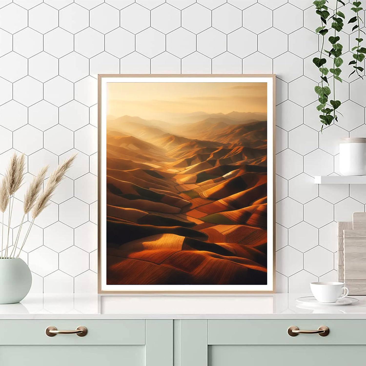 Countryside Quilt Painting Number Kit