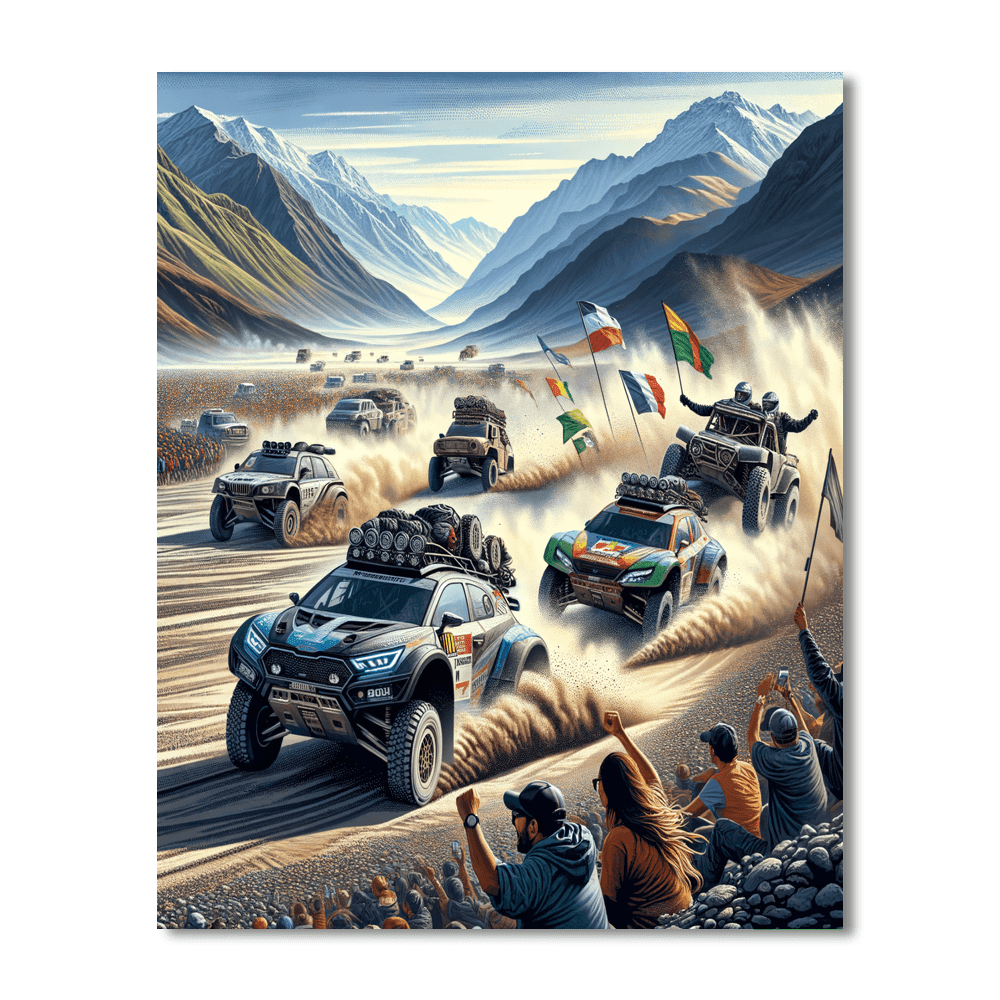 The Dakar Rally Paint By Color