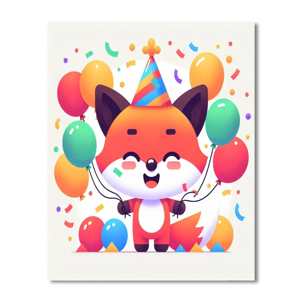 Festive Fox Paint By Numbers Kits
