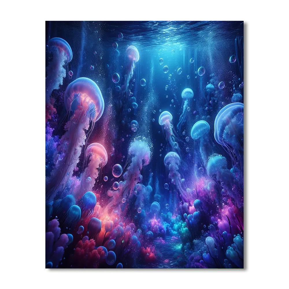 Luminous Jellyfish Dance Paint By Numbers Kits